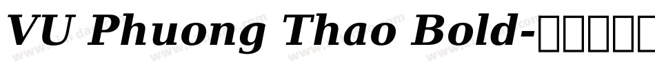 VU Phuong Thao Bold字体转换